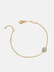 18K Gold Evil Eye Bracelet - Evil Eye