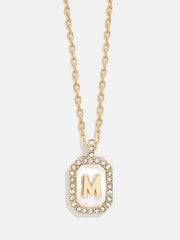 Gold & Mother of Pearl Initial Necklace - Mother Of Pearl