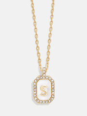 Gold & Mother of Pearl Initial Necklace - Mother Of Pearl