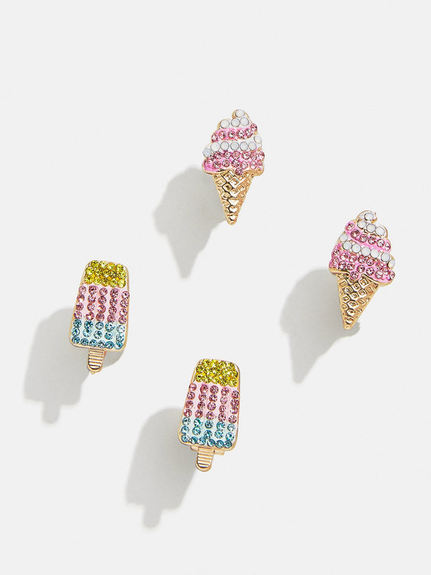 I Scream, You Scream Kids' Earring Set - Multi