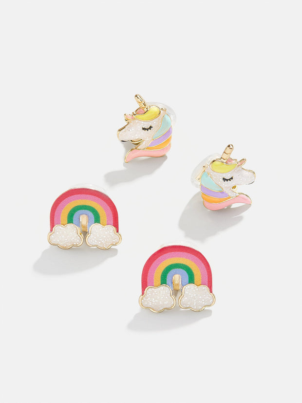 Rainbows and Unicorns Kids' Earring Set - Rainbows and Unicorns Earring Set