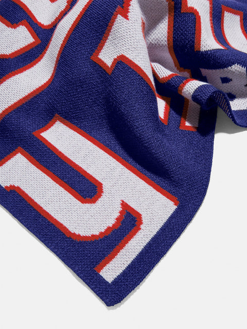 New York Giants NFL Custom Blanket: Navy All Over Print - New York Giants