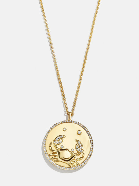 Zodiac 18K Gold Medallion Necklace