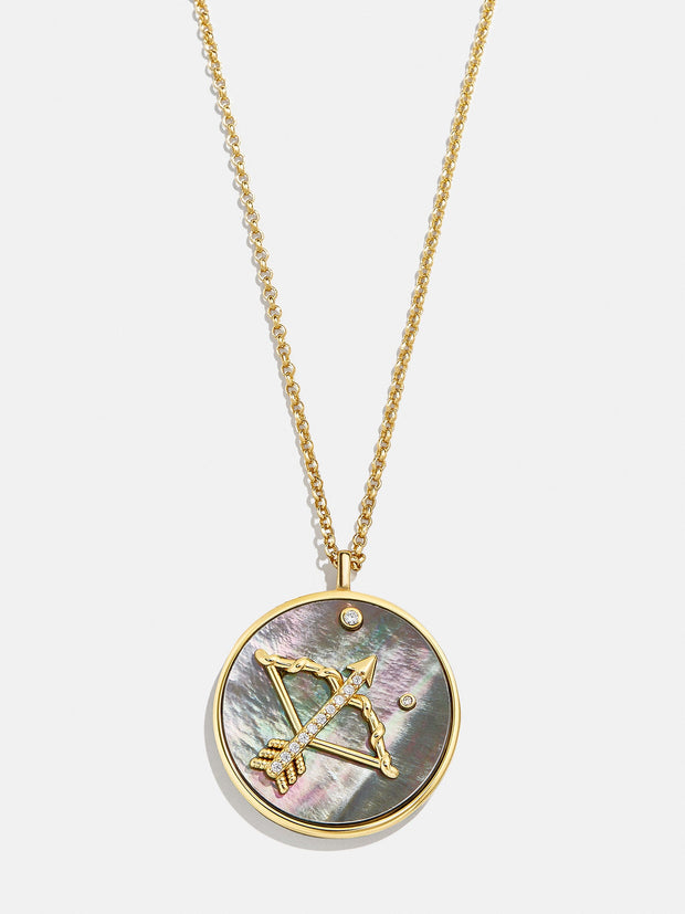 Zodiac 18K Gold Medallion Necklace