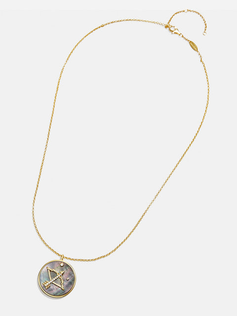 Zodiac 18K Gold Medallion Necklace