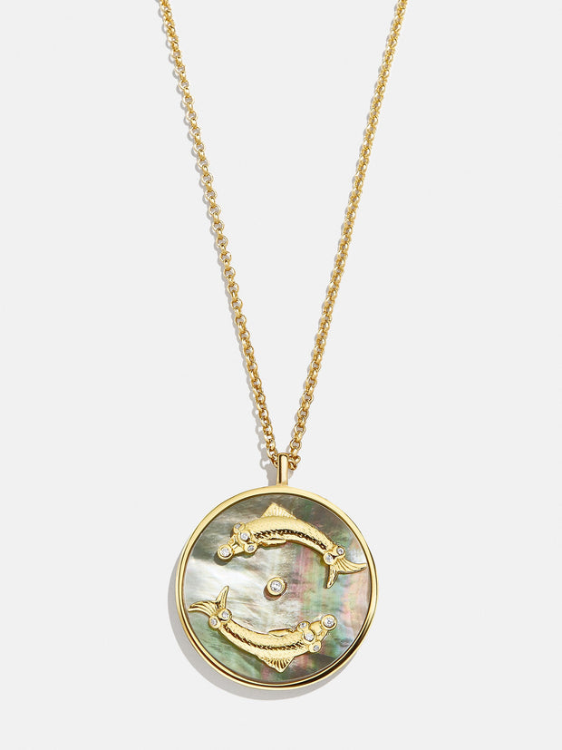 Zodiac 18K Gold Medallion Necklace