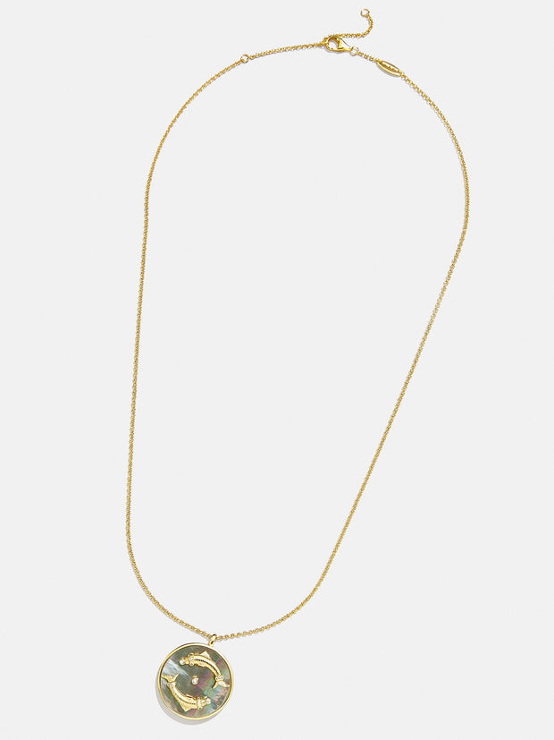 Zodiac 18K Gold Medallion Necklace