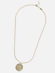 Zodiac 18K Gold Medallion Necklace