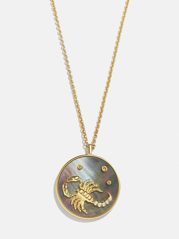 Zodiac 18K Gold Medallion Necklace