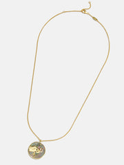 Zodiac 18K Gold Medallion Necklace