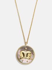 Zodiac 18K Gold Medallion Necklace