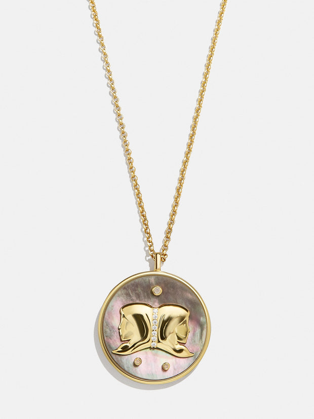 Zodiac 18K Gold Medallion Necklace