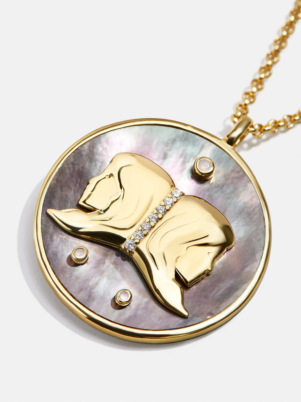 Zodiac 18K Gold Medallion Necklace