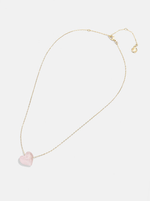 Juno Rose Quartz Necklace - Rose Quartz Stone