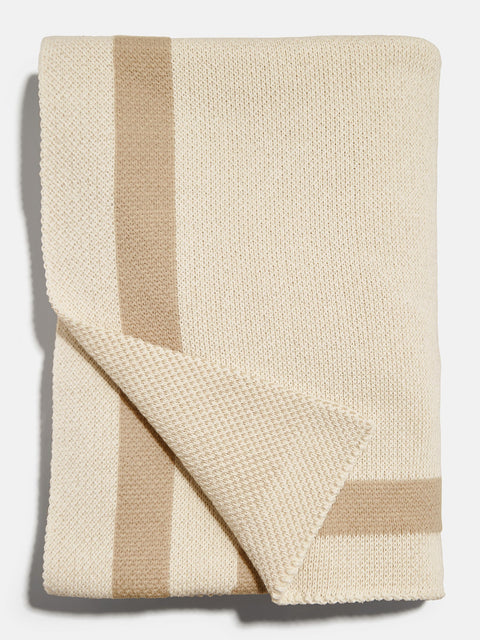 Monogram Custom Blanket - Natural / Beige