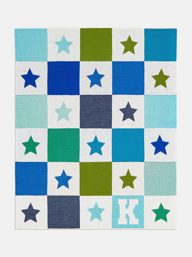 Takes A Village Kids' Custom Blanket - Blue/Green