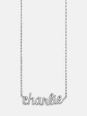 Pavé Custom Nameplate Necklace - Large