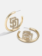 MLB Gold Logo Hoops - San Diego Padres