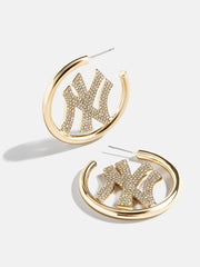 MLB Gold Logo Hoops - New York Yankees