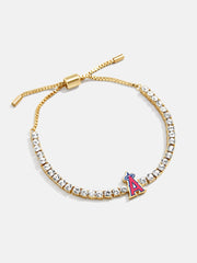 MLB Gold Tennis Bracelet - Los Angeles Angels