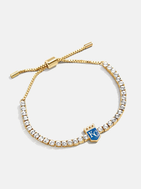 MLB Gold Tennis Bracelet - Kansas City Royals