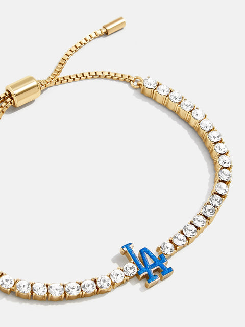 MLB Gold Tennis Bracelet - Los Angeles Dodgers