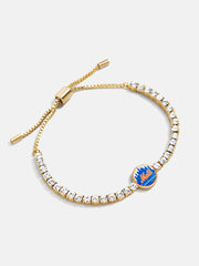 MLB Gold Tennis Bracelet - New York Mets