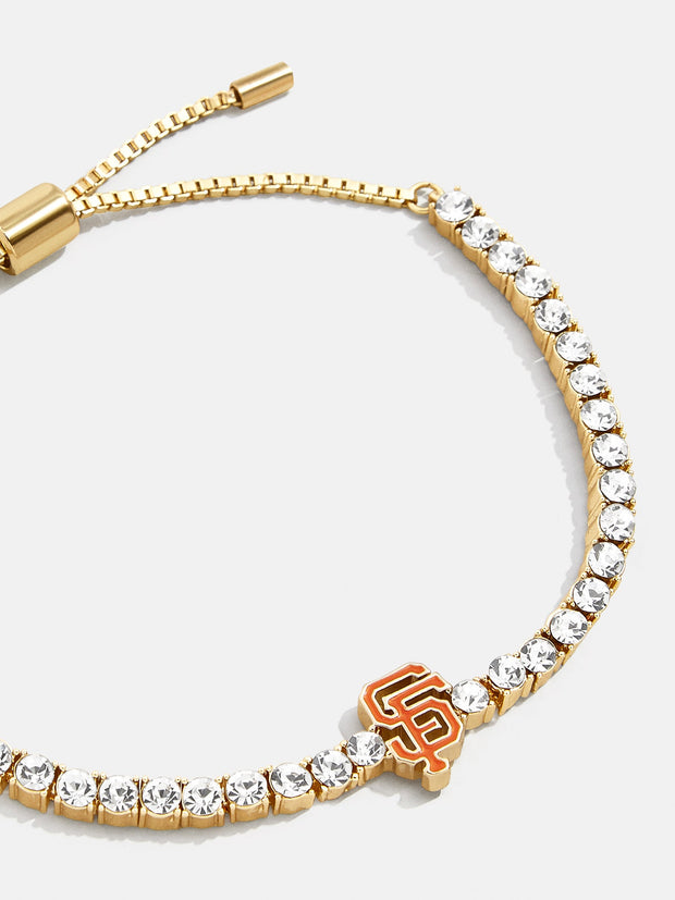 MLB Gold Tennis Bracelet - San Francisco Giants