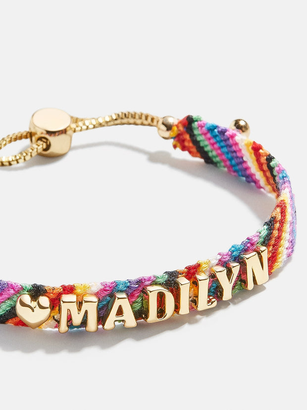 Custom Woven Friendship Bracelet - Multi Stripe