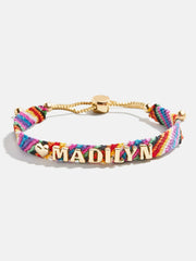 Custom Woven Friendship Bracelet - Multi Stripe