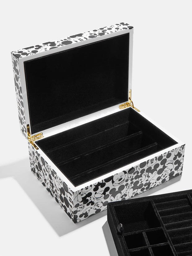 Mickey Mouse Disney Jewelry Lacquer Box - Black/White