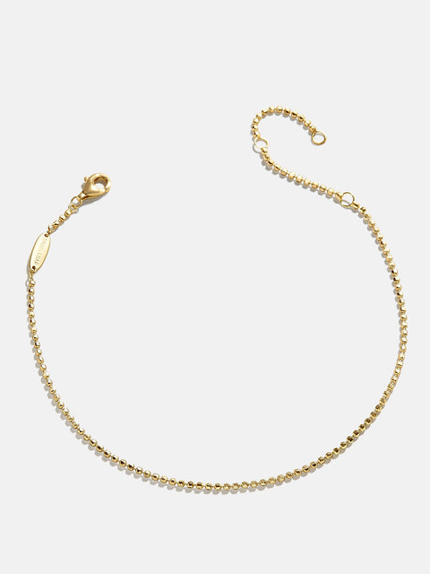 Stephanie 18K Gold Anklet - Gold