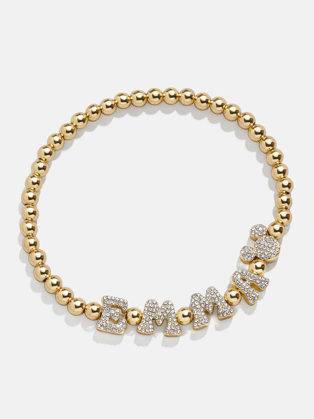 Mickey Mouse Disney Custom Pisa Bracelet - Gold/Pavé