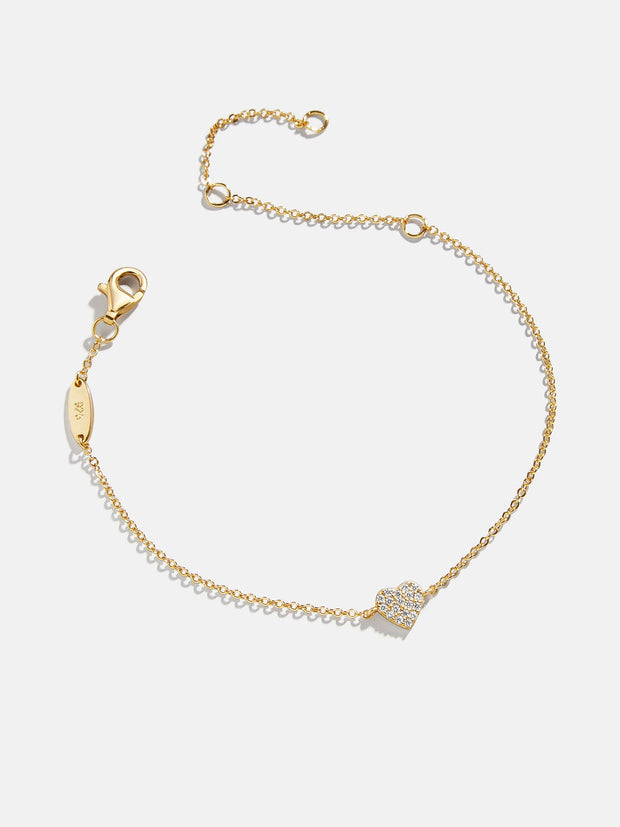 18K Gold Heart Bracelet - Heart