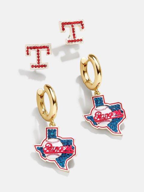 MLB Earring Set - Texas Rangers