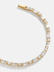 Kerri 18K Gold Tennis Bracelet - Gold/Pavé