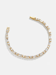 Kerri 18K Gold Tennis Bracelet - Gold/Pavé