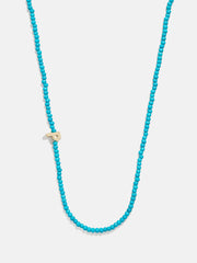 Turquoise Semi-Precious Initial Necklace - Turquoise