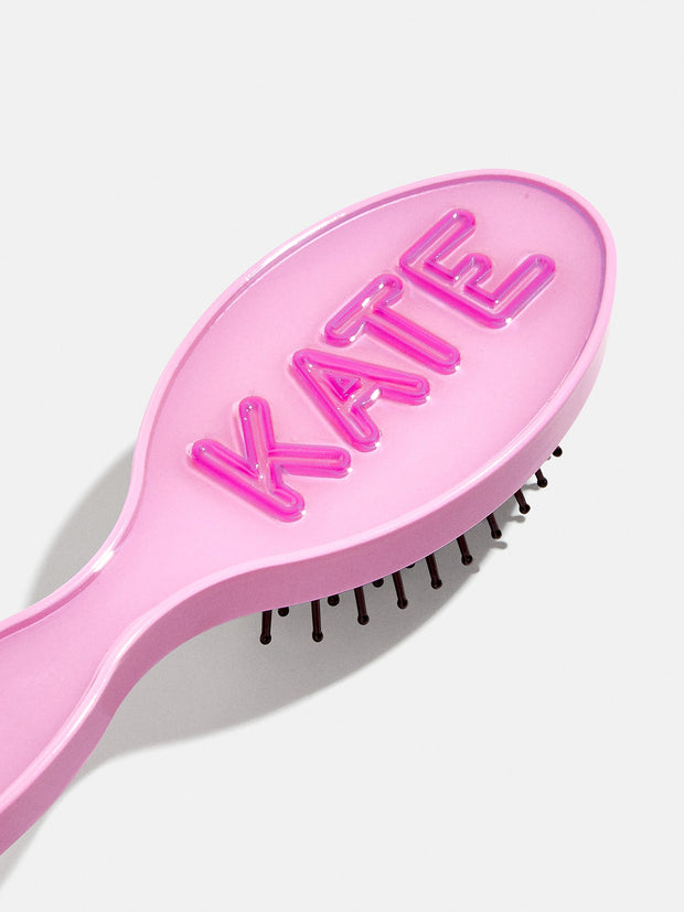 Fine Line Mini Custom Hair Brush - Pink/Hot Pink