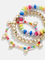 Beads Please Kids' Bracelet Set - Kids' Hearts