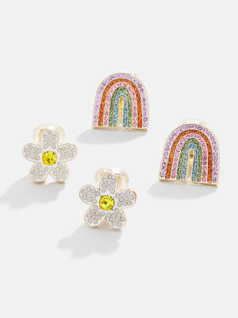 Happy Days Kids' Earring Set - Happy Days Rainbow & Flower