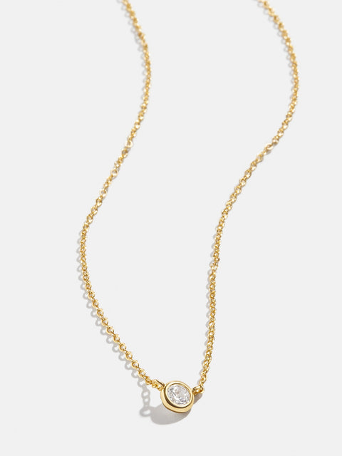 Yolanda 18K Gold Necklace - Gold/Pavé