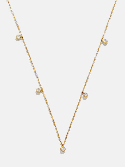 Clio 18K Gold Necklace - Gold/Pavé