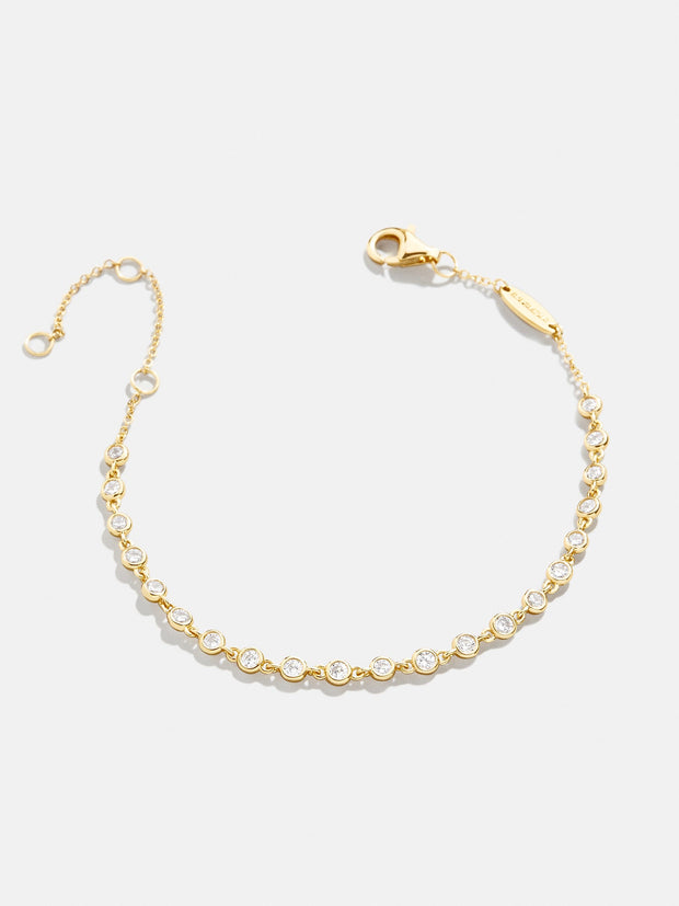 Yesenia 18K Gold Bracelet - Abundance Bezel Stones