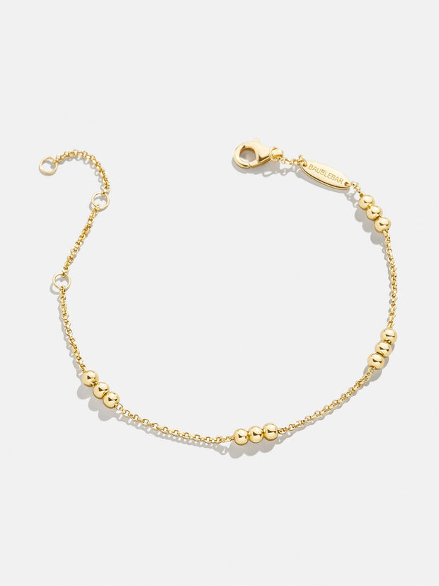 Rylee 18K Gold Bracelet - Gold Bead