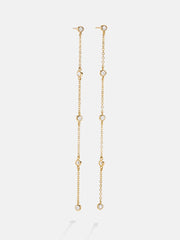 Yasmine 18K Gold Earrings - Gold/Pavé