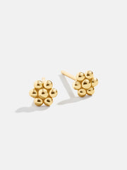 Dahlia 18K Gold Earrings - Flower