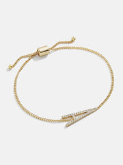 East West Initial Bracelet - Gold/Pavé