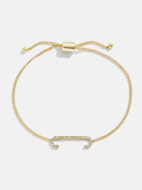 East West Initial Bracelet - Gold/Pavé