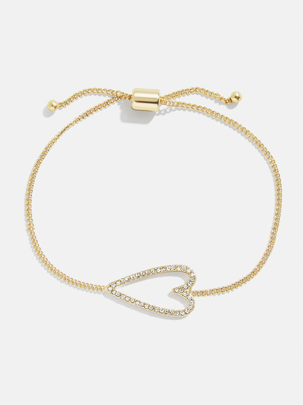 East West Initial Bracelet - Gold/Pavé